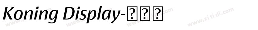 Koning Display字体转换